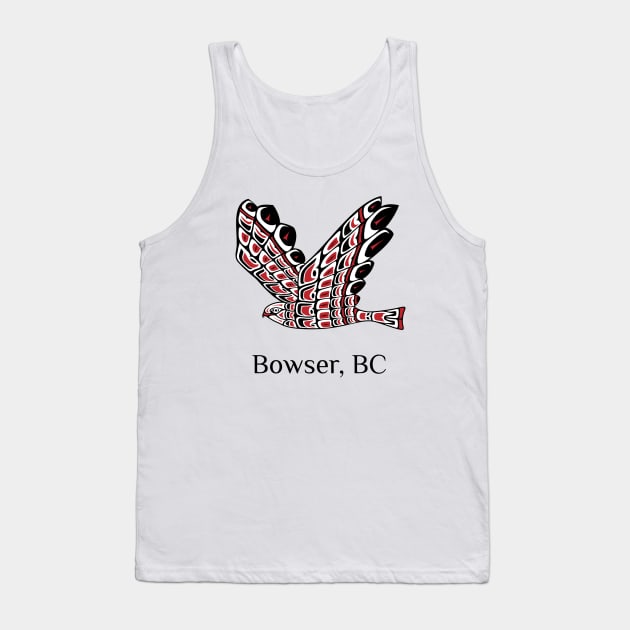 Bowser, British Columbia Native Tribal Red Tailed Hawk Raptor Tank Top by twizzler3b